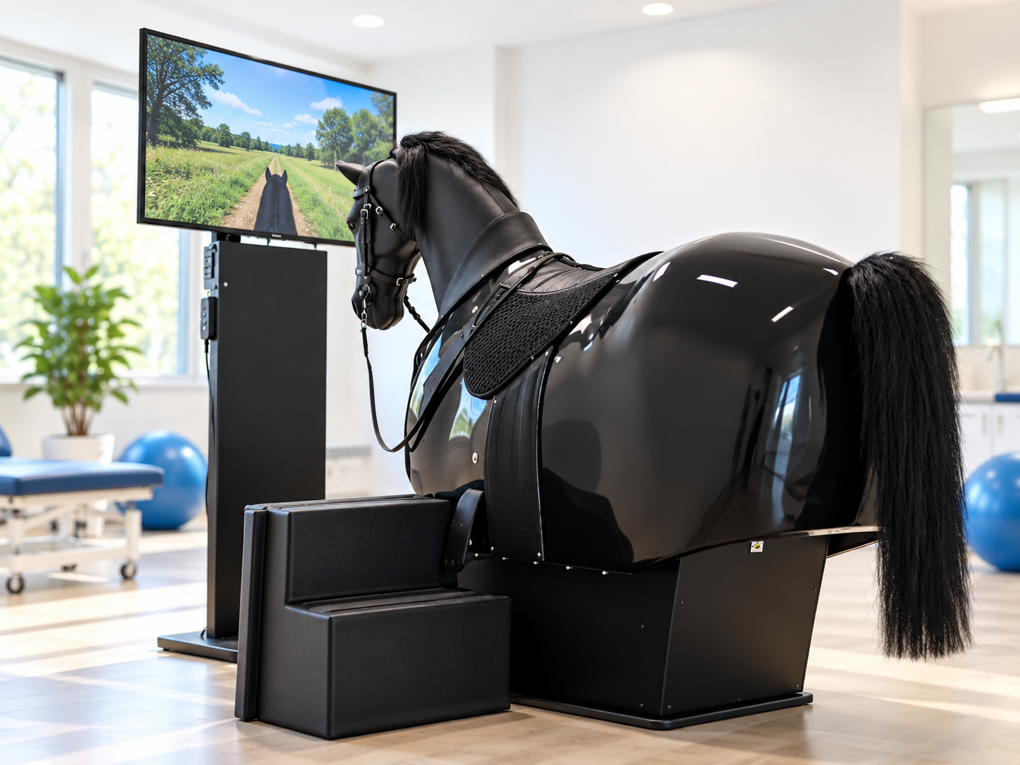 Simulatore equestre Racewood per la riabilitazione posturale e dell'equilibrio